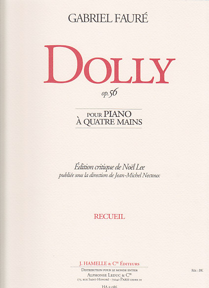HAMELLE EDITEURS FAURE G. - DOLLY OP. 56 - PIANO 4 MAINS