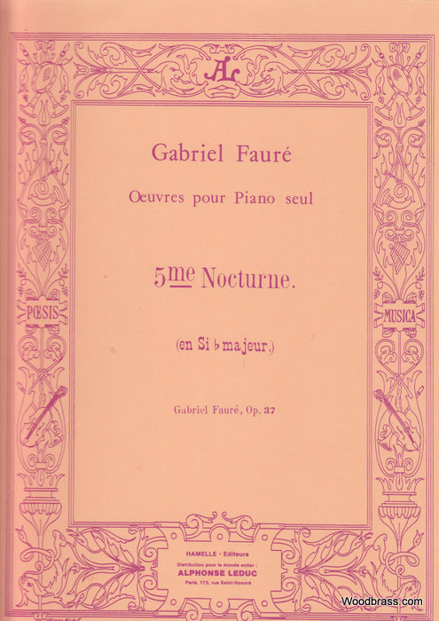 LEDUC FAURE GABRIEL - NOCTURNE N°5 OP.37 - PIANO