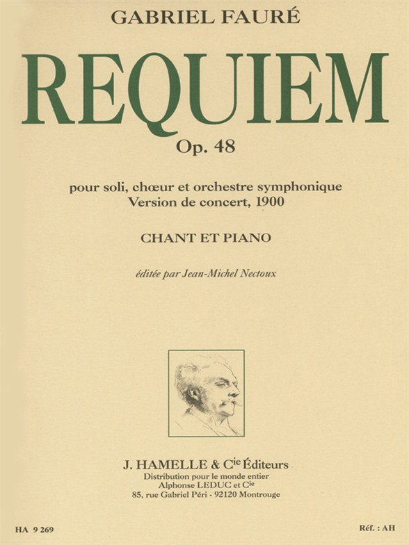 HAMELLE EDITEURS FAURE GABRIEL - REQUIEM OP.48 (VERSION 1900) - CHANT, PIANO 