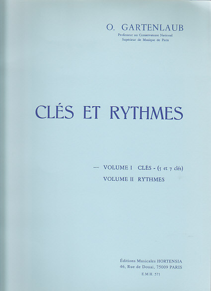 HORTENSIA GARTENLAUB ODETTE - CLES ET RYTHMES VOL.1 : 5 et 7 CLES