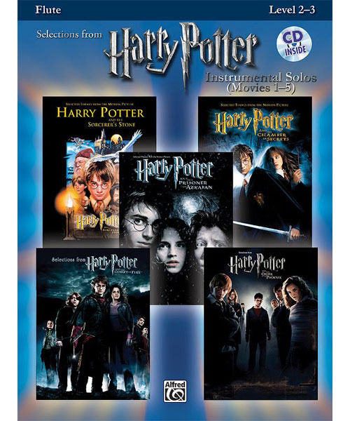 ALFRED PUBLISHING HARRY POTTER SOLOS + AUDIO TRACKS - FLUTE SOLO