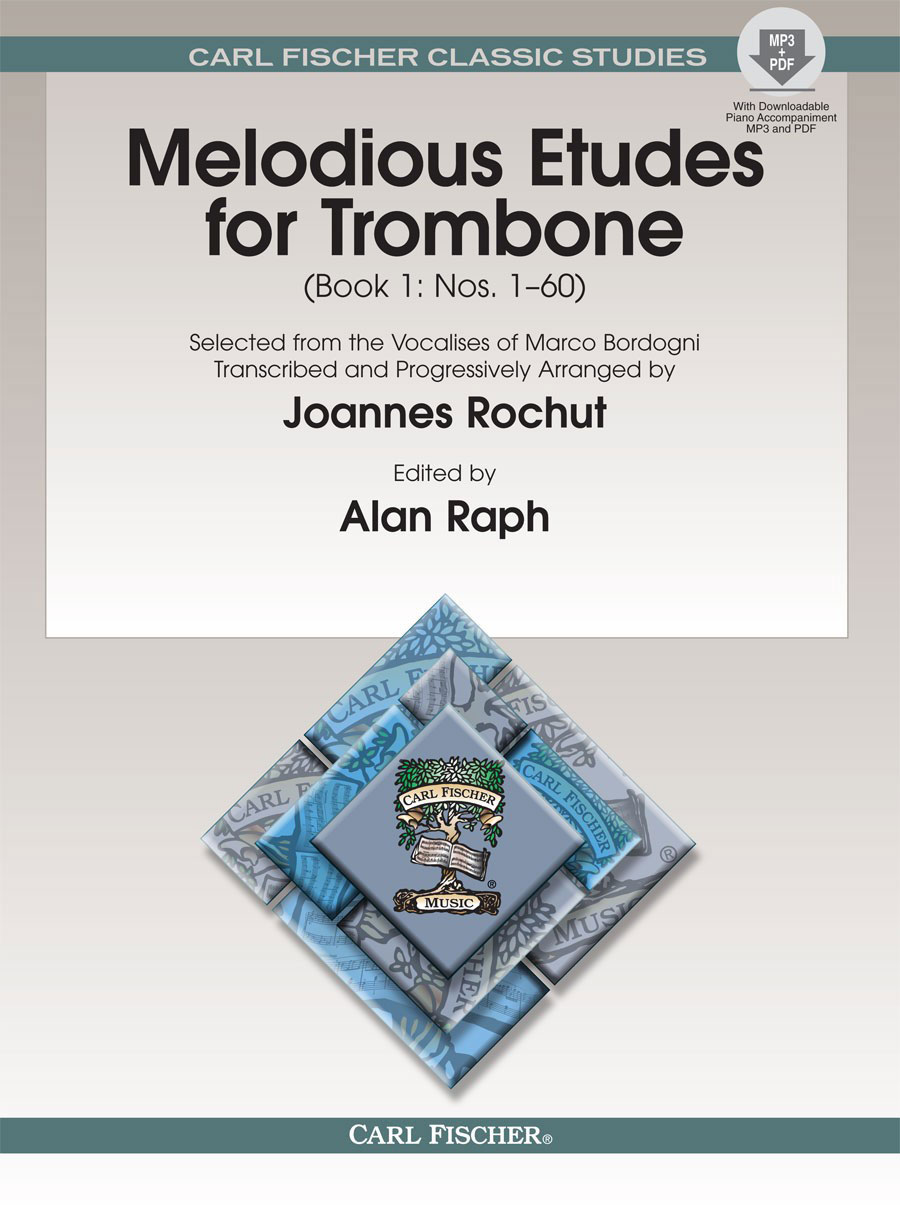 CARL FISCHER Rochut J. - Melodious Etudes For Trombone Vol.1 + Audio En Ligne