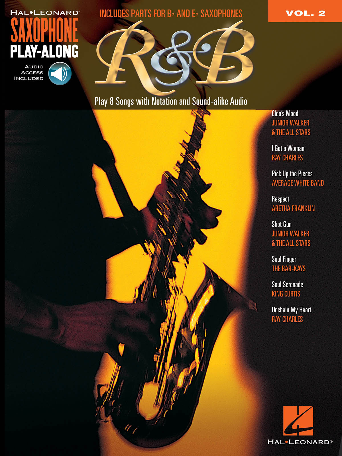 HAL LEONARD Hal Leonard Saxophone Play Along Vol.2 - R&B + Audio En Ligne