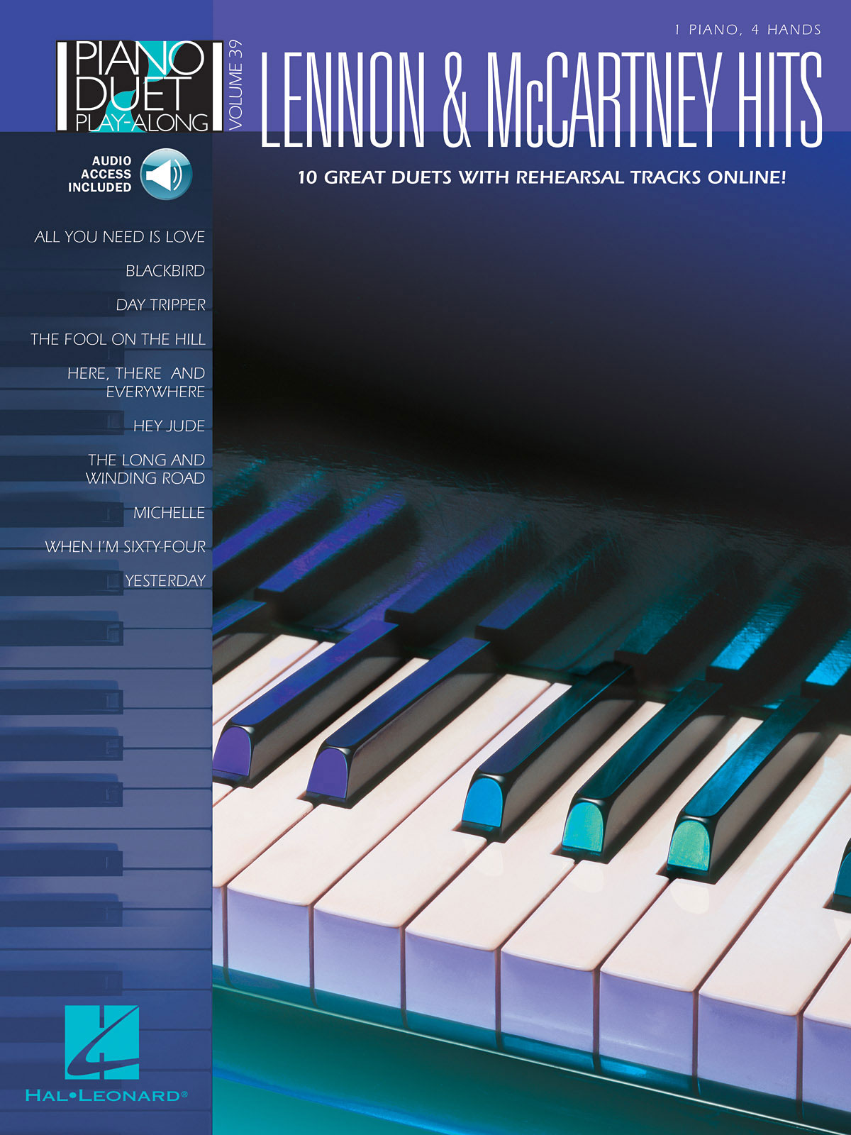 WISE PUBLICATIONS LENNON & MCCARTNEY - PIANO DUET PLAY ALONG VOL.39 + AUDIO EN LIGNE