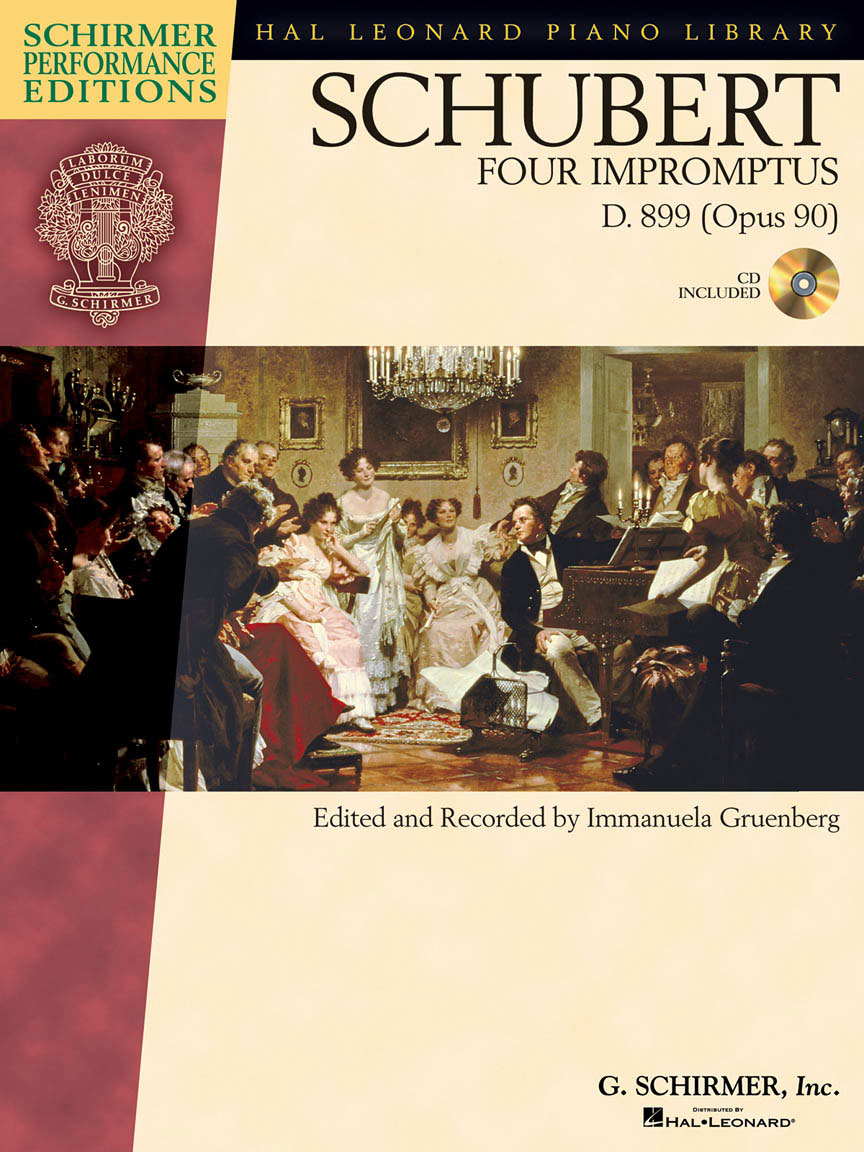 HAL LEONARD GRUENBERG IMMANUELA - SCHUBERT - FOUR IMPROMPTUS, D. 899+ AUDIO EN LIGNE - PIANO SOLO