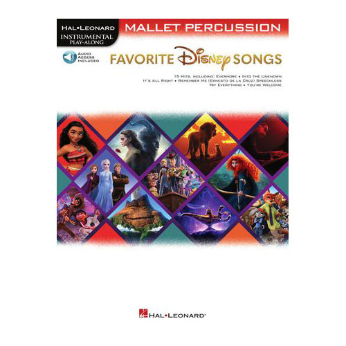 HAL LEONARD FAVORITE DISNEY SONGS - PERCUSSIONS A CLAVIER