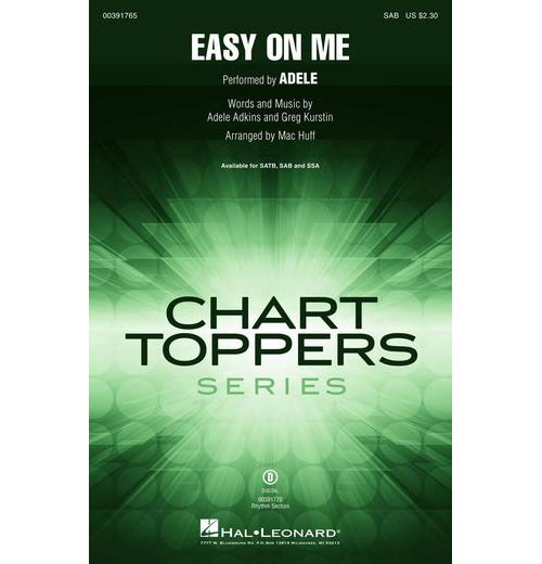 HAL LEONARD ADELE - EASY ON ME - CHOEUR SAB