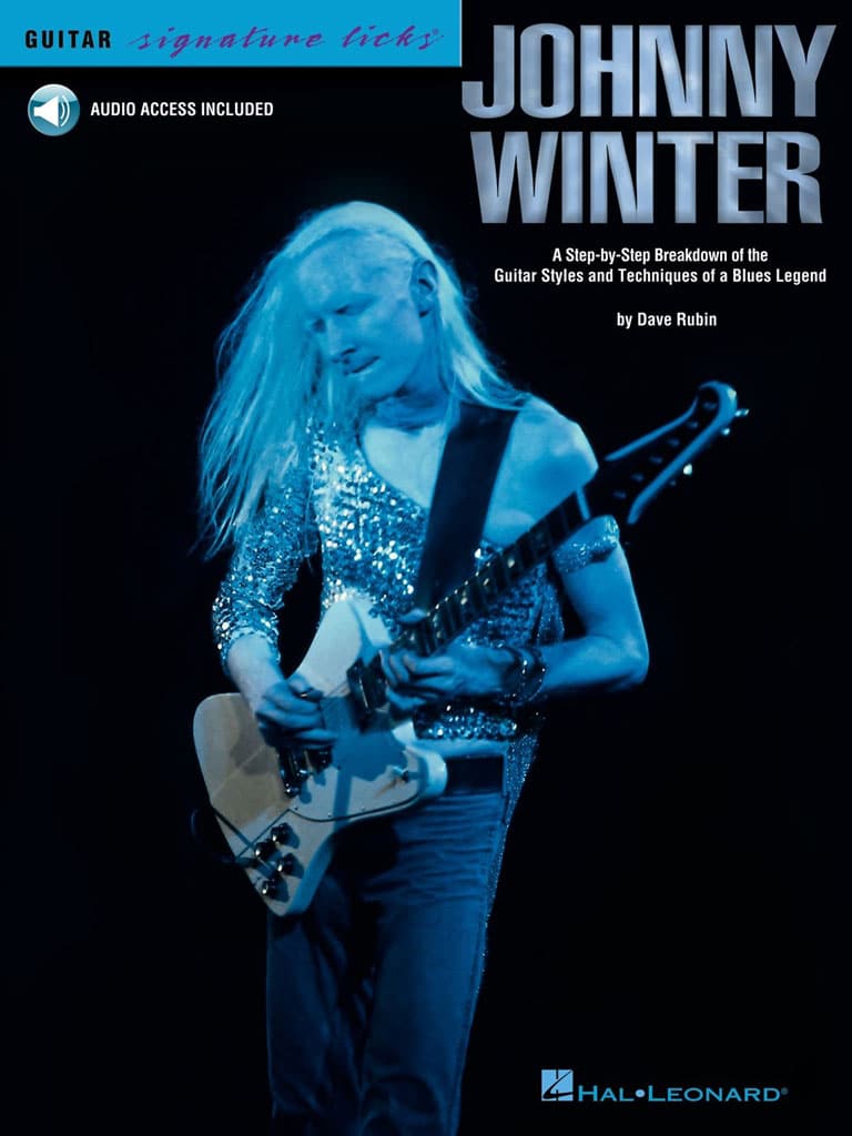 HAL LEONARD WINTER JOHNNY SIGNATURE LICKS TAB + AUDIO EN LIGNE