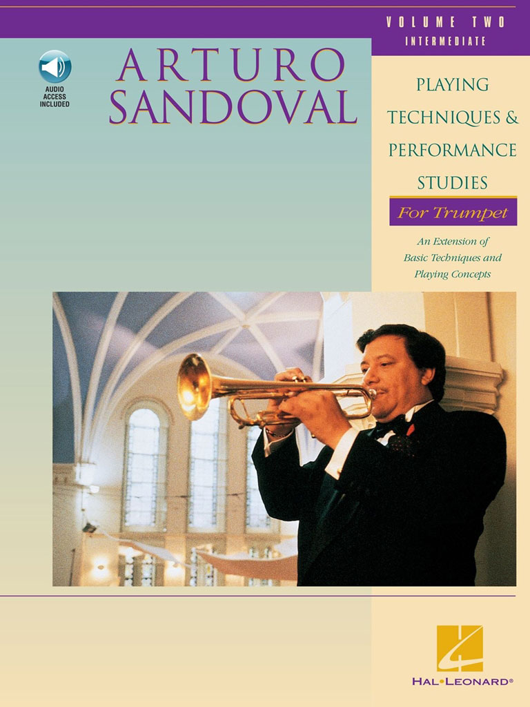HAL LEONARD SANDOVAL A. - PLAYING TECH & PERFORMANCE STUDIES VOL. 2 - TROMPETTE + AUDIO TRACKS 