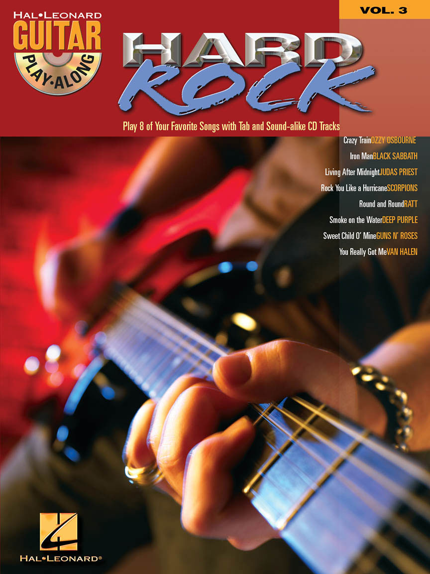 HAL LEONARD GUITAR PLAY ALONG VOL.03 - HARD ROCK + AUDIO EN LIGNE - GUITAR TAB