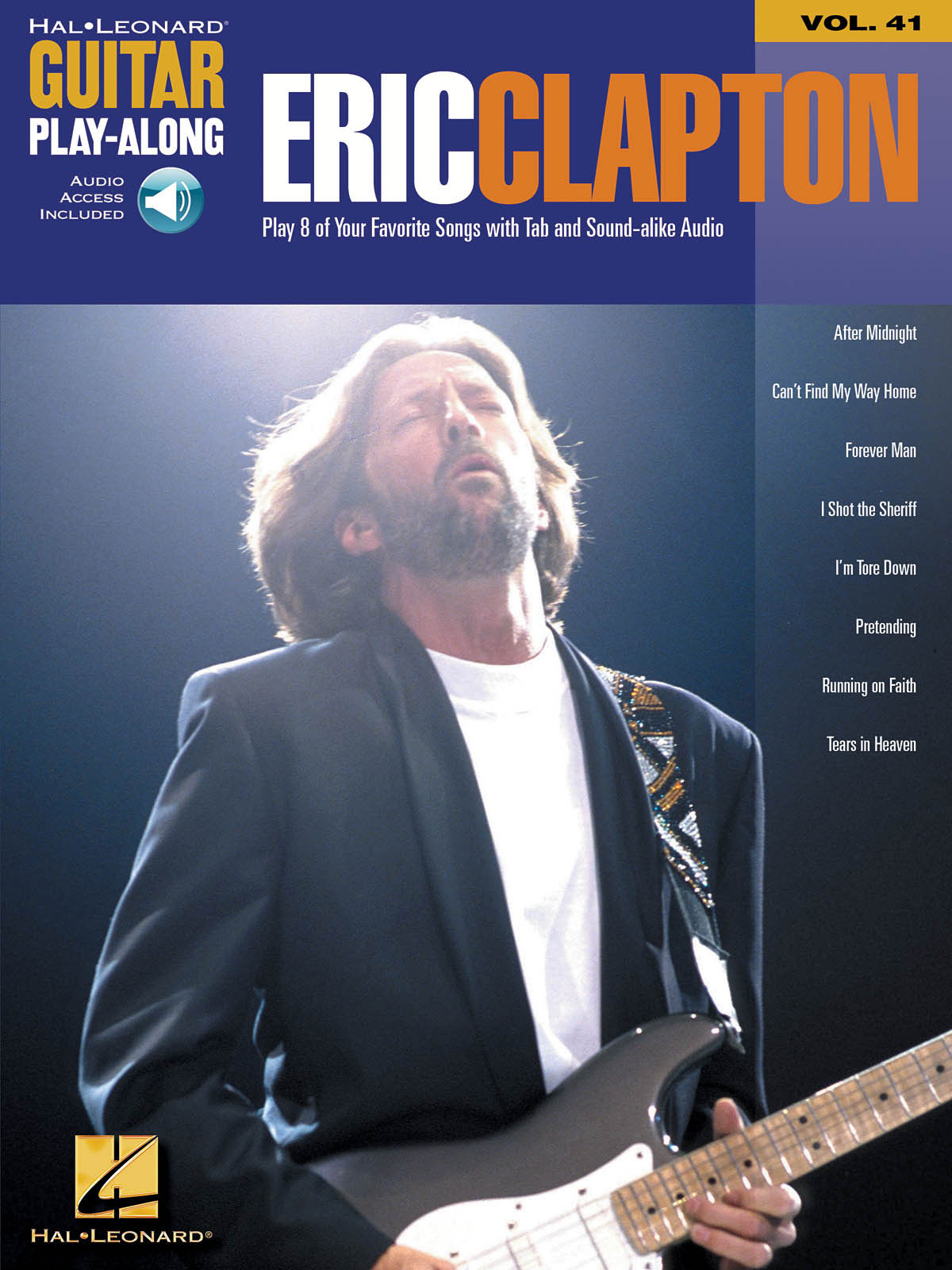 HAL LEONARD CLAPTON ERIC - GUITAR PLAYALONG VOL 41 + AUDIO EN LIGNE - GUITAR TAB