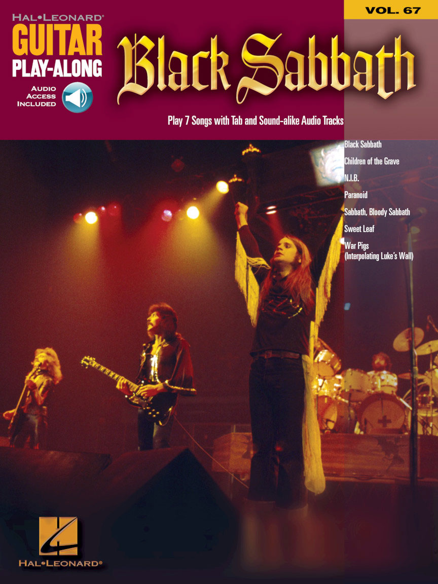 HAL LEONARD BLACK SABBATH - GUITAR PLAY ALONG VOL.67 + AUDIO EN LIGNE - GUITARE TAB 