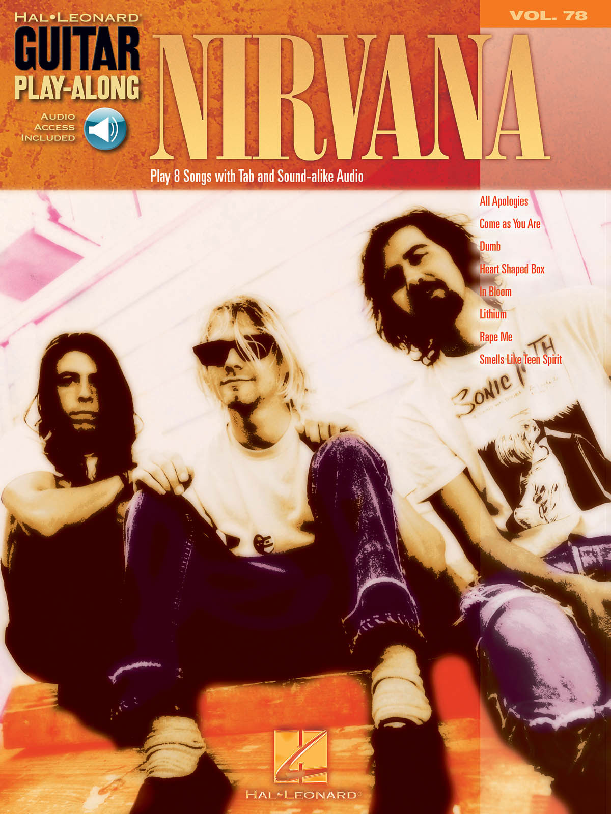 HAL LEONARD Guitar PLAY-along Volume 78 Nirvana Guitar Tab + Audio En Ligne - Guitar