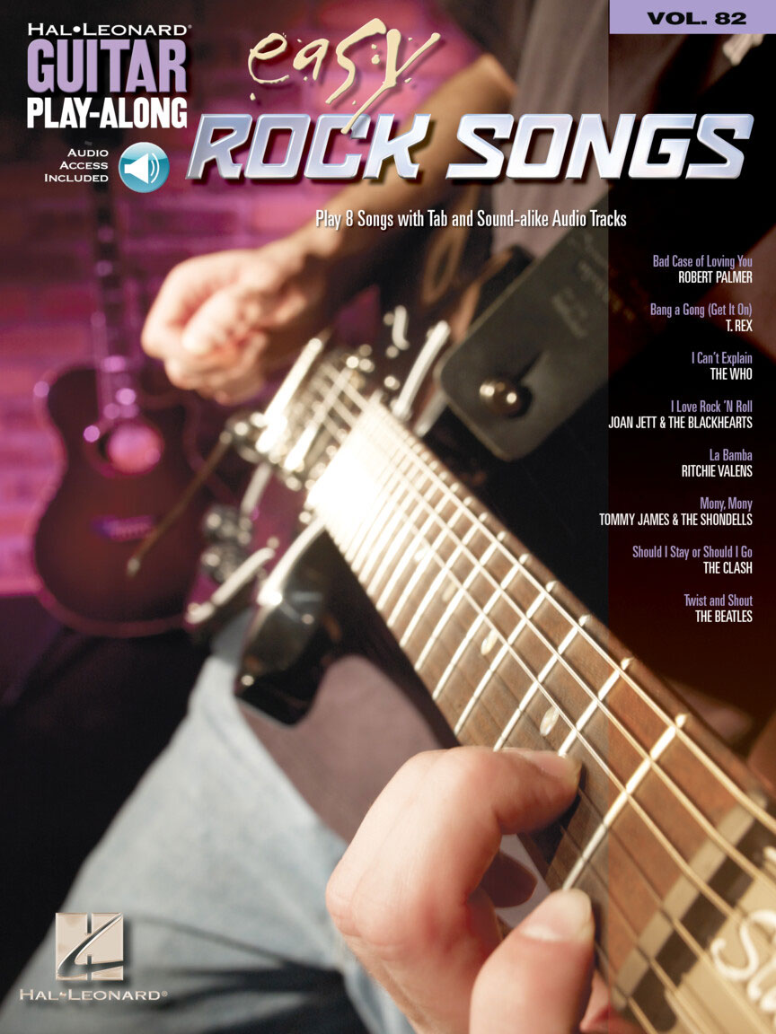 HAL LEONARD Guitar Play Along Vol.82 - Easy Rock Songs + Audio En Ligne - Guitar Tab