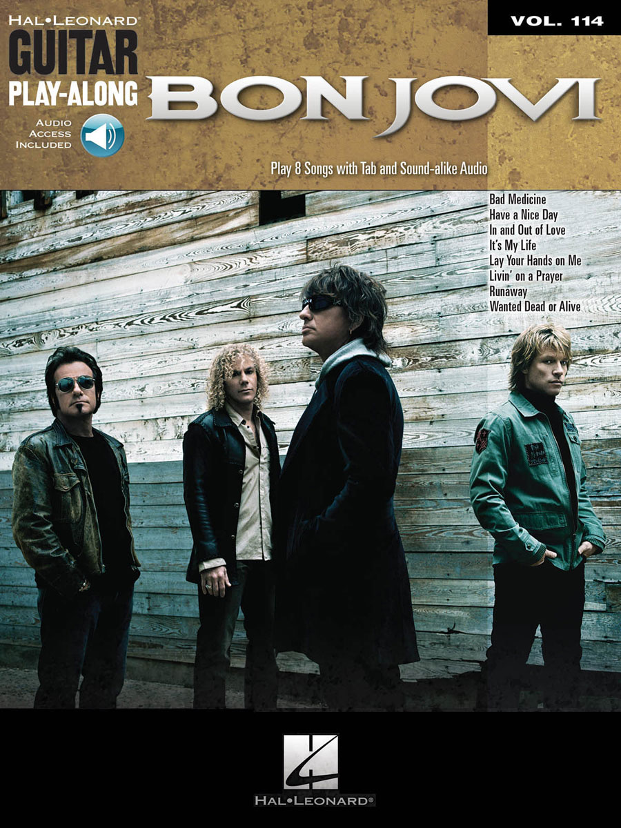 HAL LEONARD BON JOVI - GUITAR PLAY ALONG VOL.114 + AUDIO EN LIGNE - GUITARE TAB