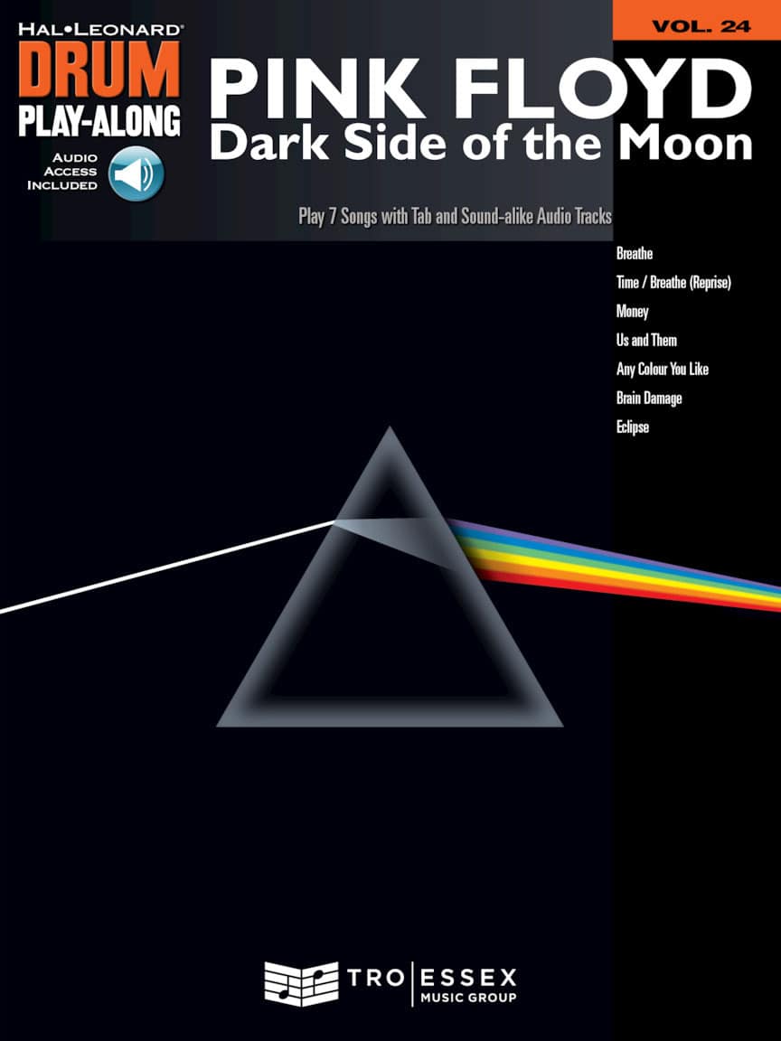 HAL LEONARD DRUM PLAY ALONG VOL.24 - PINK FLOYD - THE DARK SIDE OF THE MOON + AUDIO EN LIGNE 