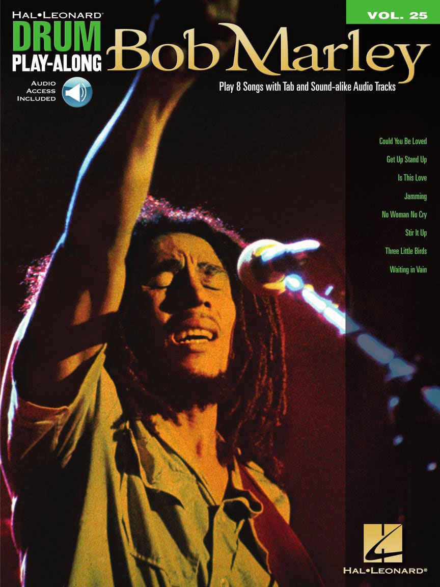 HAL LEONARD DRUM PLAY ALONG VOL.25 BOB MARLEY + AUDIO EN LIGNE