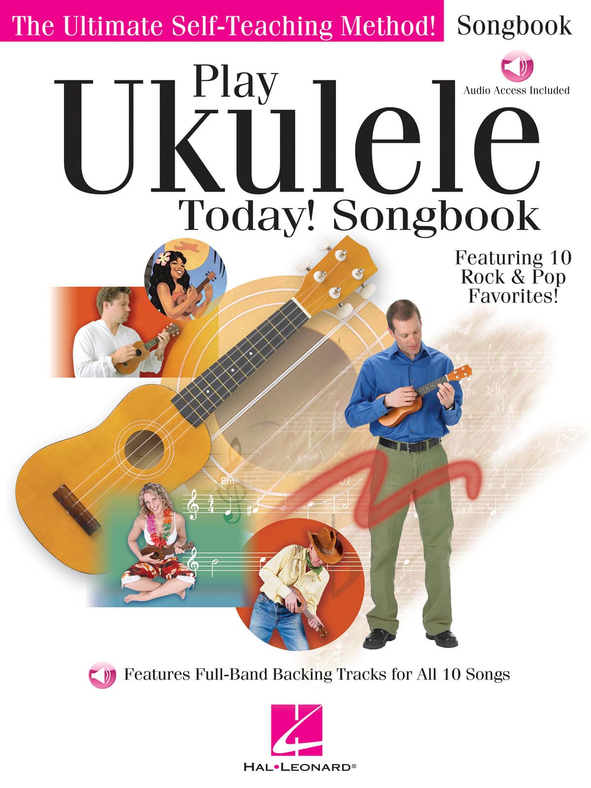 HAL LEONARD PLAY UKULELE TODAY! SONGBOOK + AUDIO EN LIGNE - UKULELE