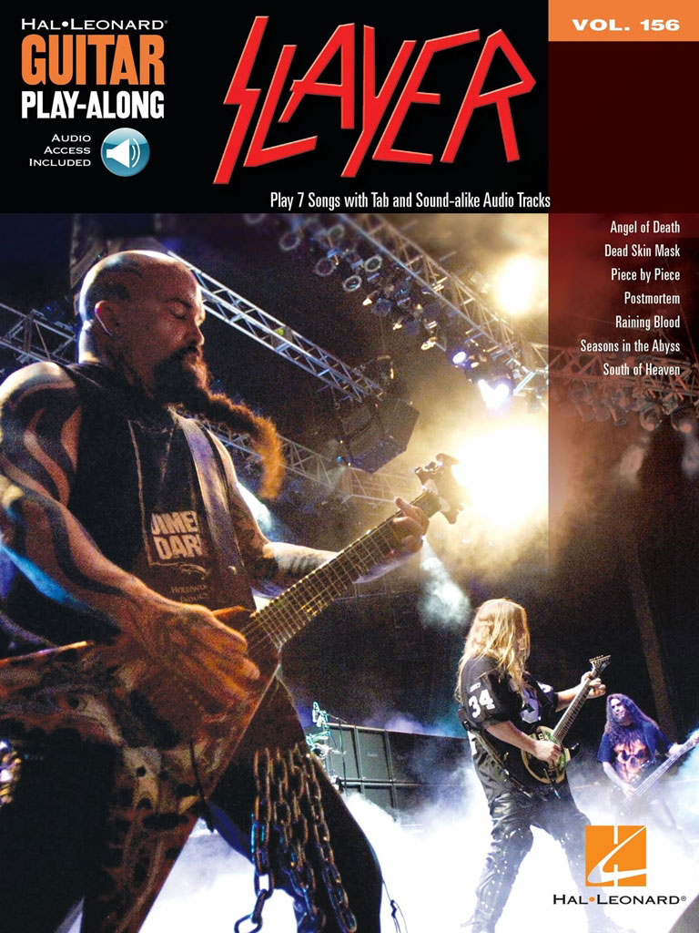HAL LEONARD GUITAR PLAY ALONG VOLUME 156 SLAYER + AUDIO TRACKS - GUITAR TAB