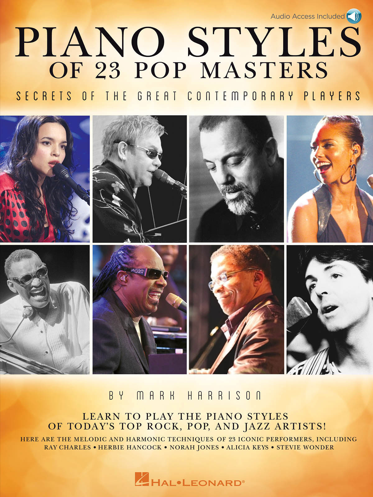 HAL LEONARD HARRISON MARK PIANO STYLES OF 23 POP MASTERS + AUDIO TRACKS - PIANO SOLO