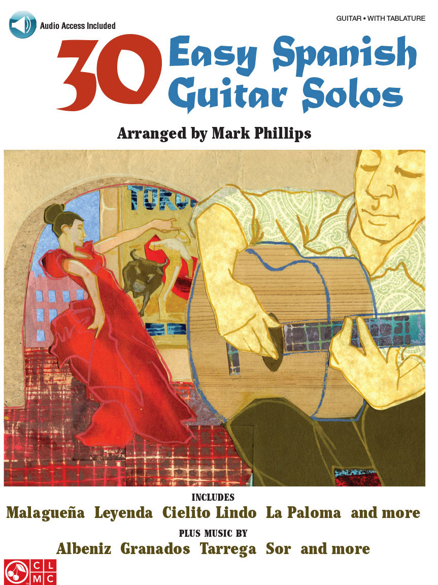CHERRY LANE 30 EASY SPANISH GUITAR SOLOS + AUDIO TRACKS ROM - GUITAR