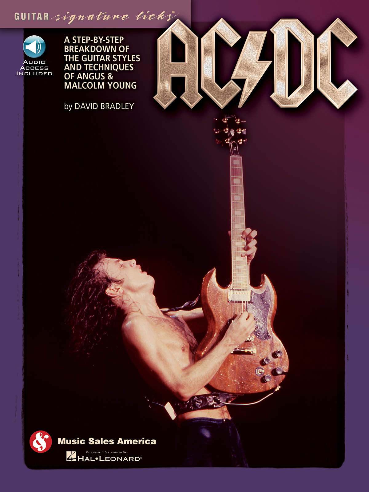 HAL LEONARD AC/DC GUITAR SIGNATURE LICKS GUITAR STYLES TECHNIQUES + AUDIO TRACKS - GUITAR