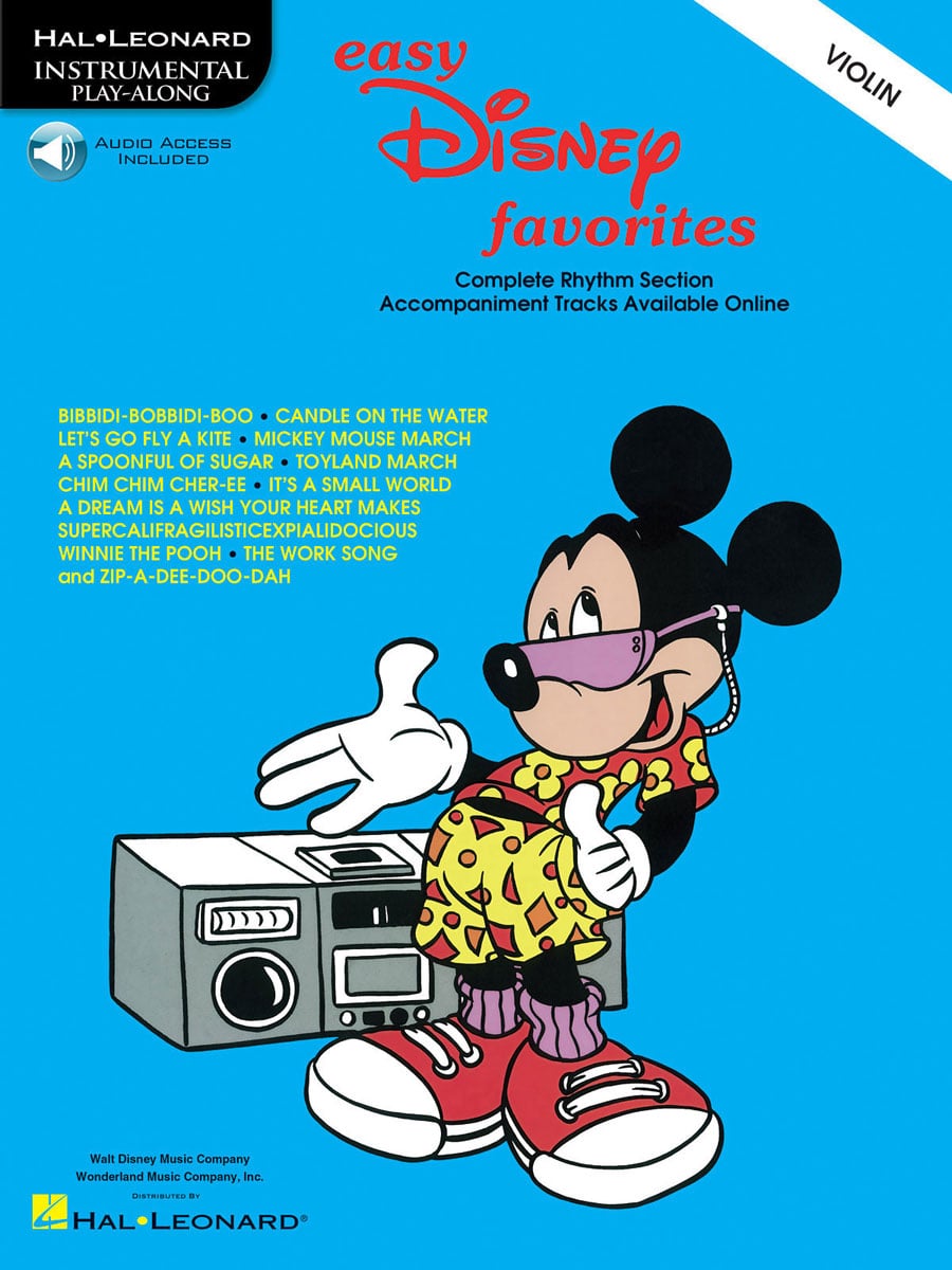 HAL LEONARD EASY DISNEY FAVORITES FOR VIOLIN + AUDIO EN LIGNE - VIOLIN