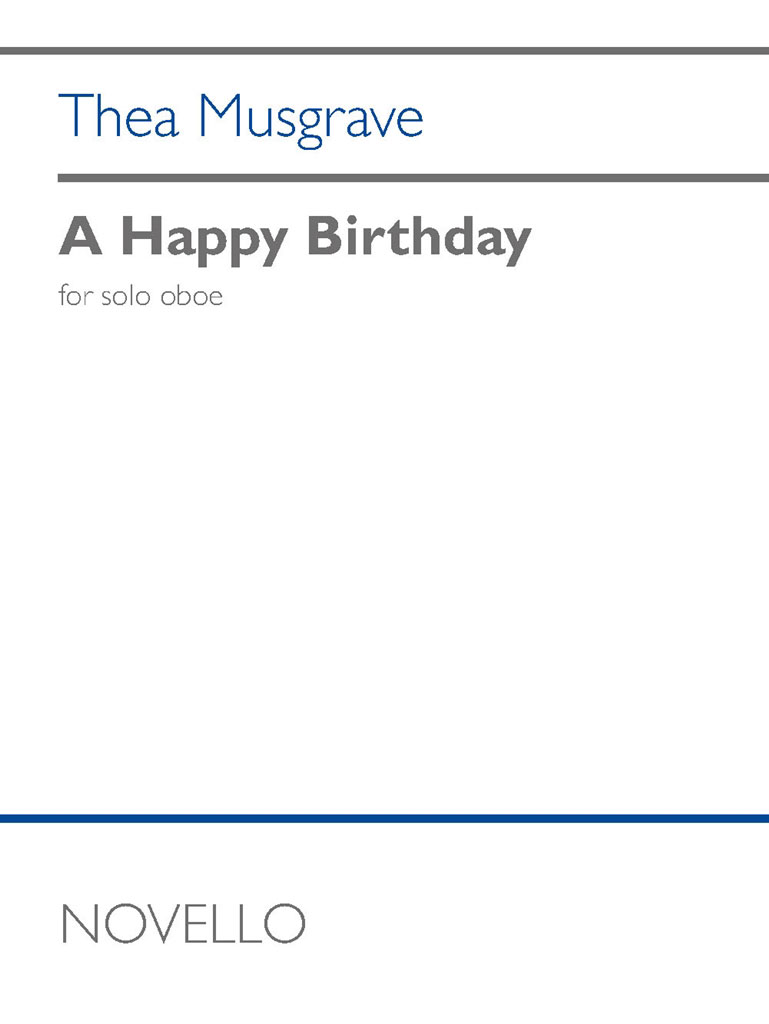 NOVELLO Musgrave - A Happy Birthday - Hautbois Solo
