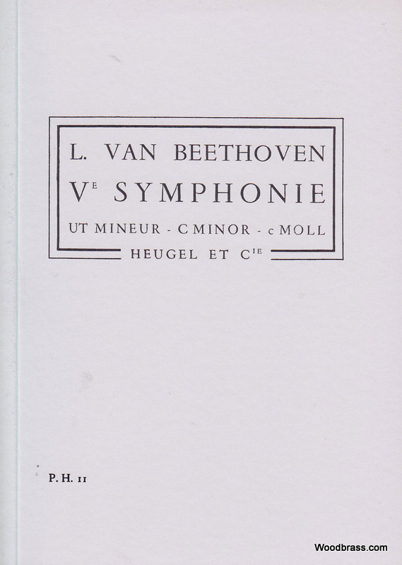 HEUGEL Beethoven - Symphonie N°5 Ut Mineur - Poche