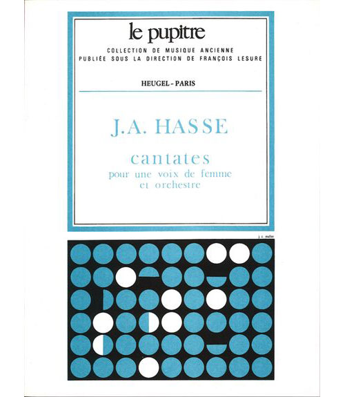 HEUGEL Partitions Chant - Hasse Cantates Pour Une Voix De Femme et Orchestre