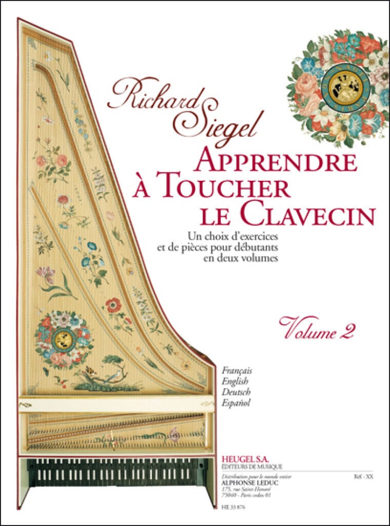 HEUGEL SIEGEL RICHARD - APPRENDRE A TOUCHER LE CLAVECIN VOL.2 