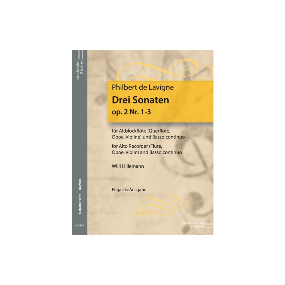 HEINRICHSHOFEN LAVIGNE DREI SONATEN OPUS 2 N° I-III