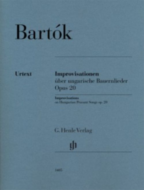 HENLE VERLAG BARTOK BELA - IMPROVISATIONS ON HUNGARIAN PEASANT SONGS OP.20 - PIANO 