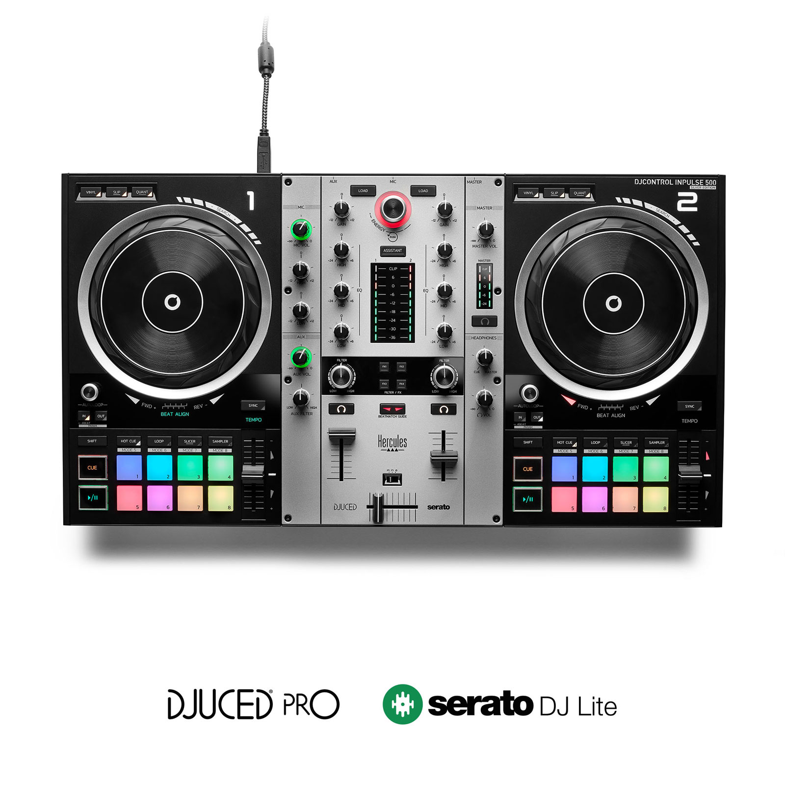HERCULES DJ Control Inpulse 500 Silver Edition