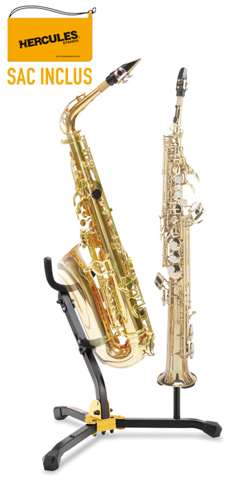 HERCULES STANDS STAND DOUBLE DE SAX ALTO/TENOR & SOPRANO