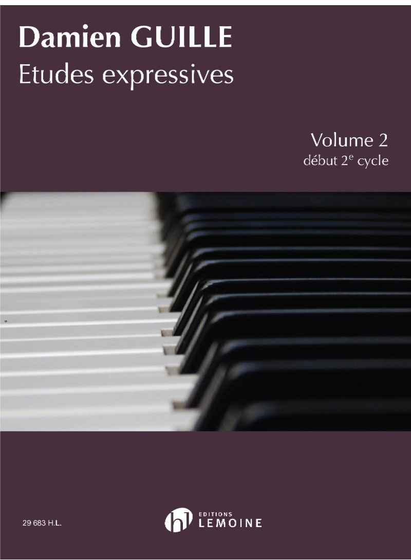 LEMOINE GUILLE - ÉTUDES EXPRESSIVES DÉBUT 2ÈME CYCLE VOL.2 - PIANO