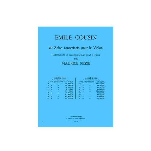 COMBRE ETGEN MARCEL - LA REVEUSE - VIOLON ET PIANO