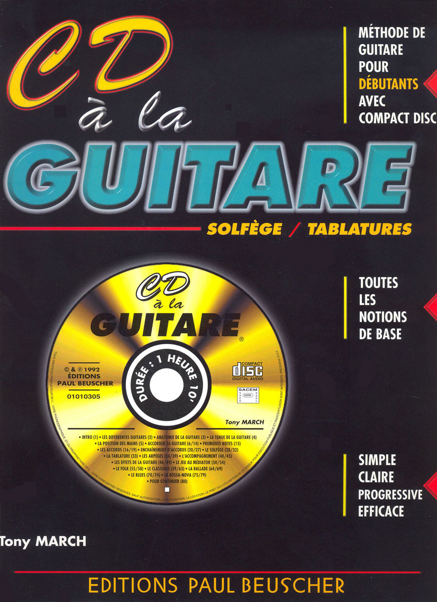 PAUL BEUSCHER PUBLICATIONS March Tony - CD À La Guitare