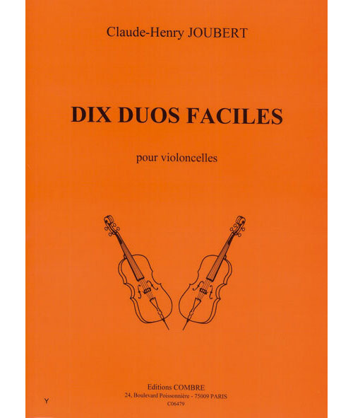 COMBRE Joubert CLAUDE-henry - Duos Faciles (10) - 2 Violoncelles