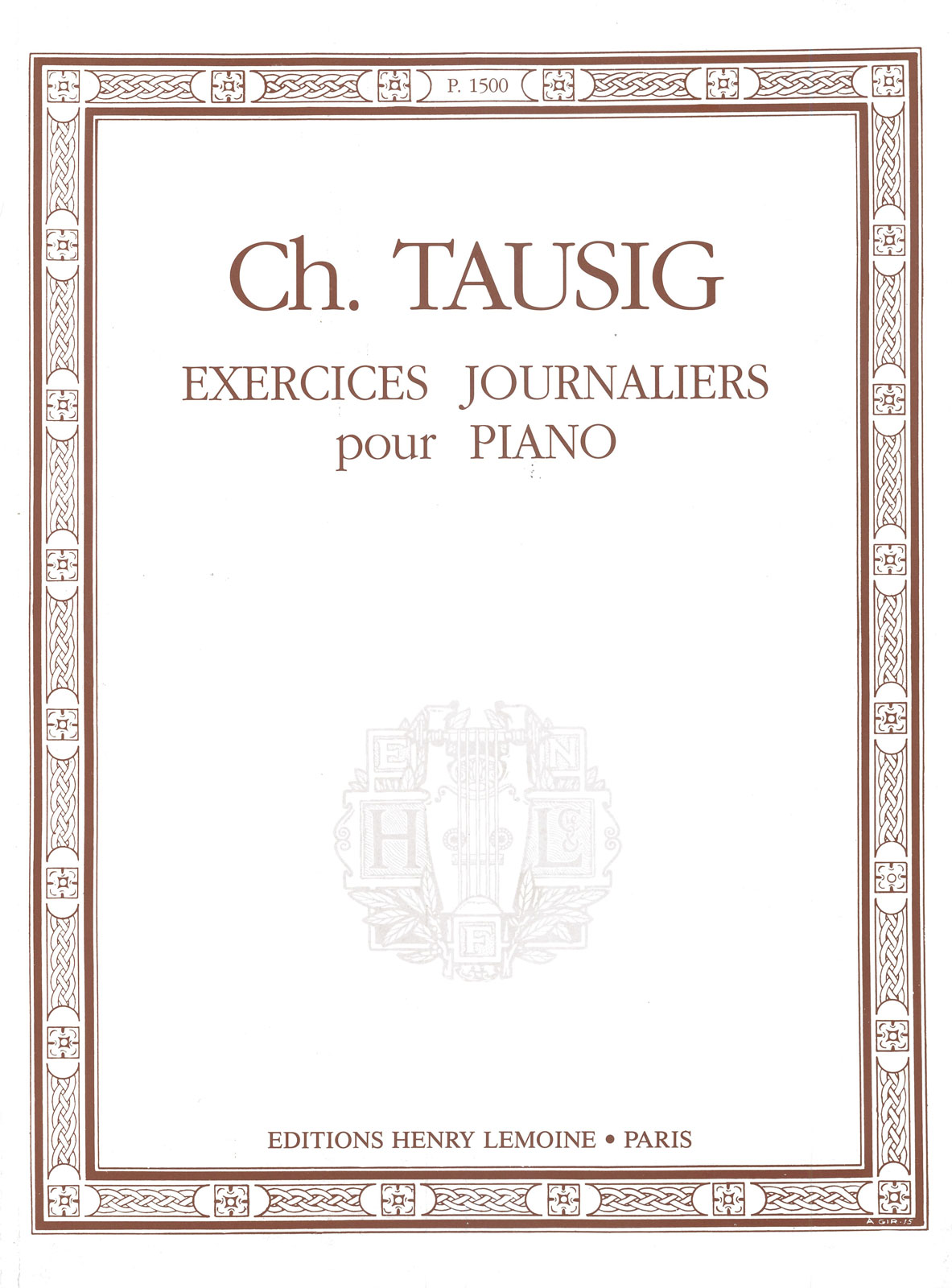LEMOINE TAUSIG - EXERCICES JOURNALIERS - PIANO