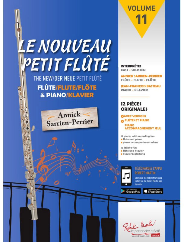 ROBERT MARTIN SARRIEN PERRIER A. - LE NOUVEAU PETIT FLUTE VOL.11 + AUDIO