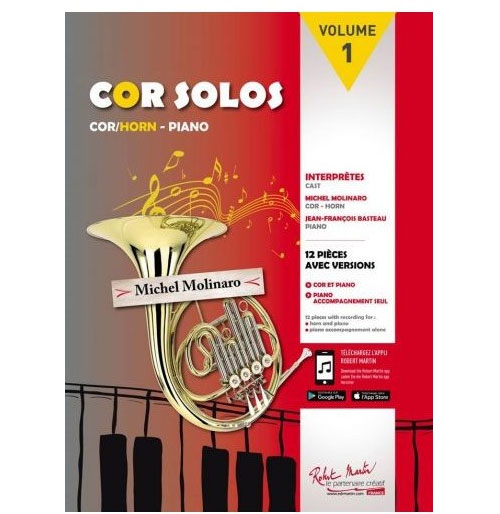 ROBERT MARTIN Molinaro M. - Cor Solos Vol.1 (+ Acc. Piano)