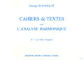 LEMOINE DANDELOT GEORGES - CAHIERS DE TEXTES L'ANALYSE HARMONIQUE VOL.2