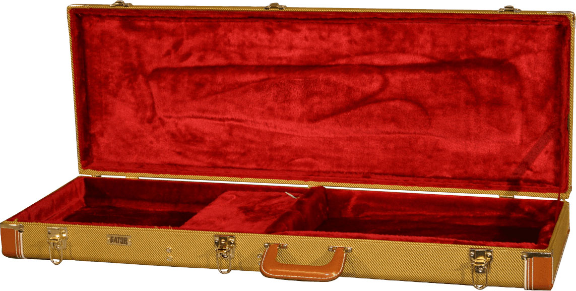 GATOR Electric Deluxe Wooden Case, Tweed - GW
