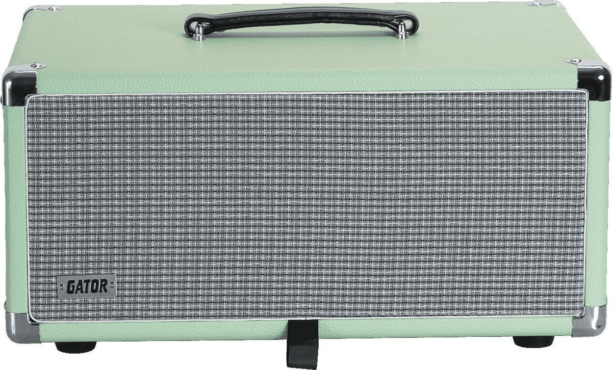 GATOR WOODEN RACK 4U VINTAGE AMP SURF GREEN - B Stock