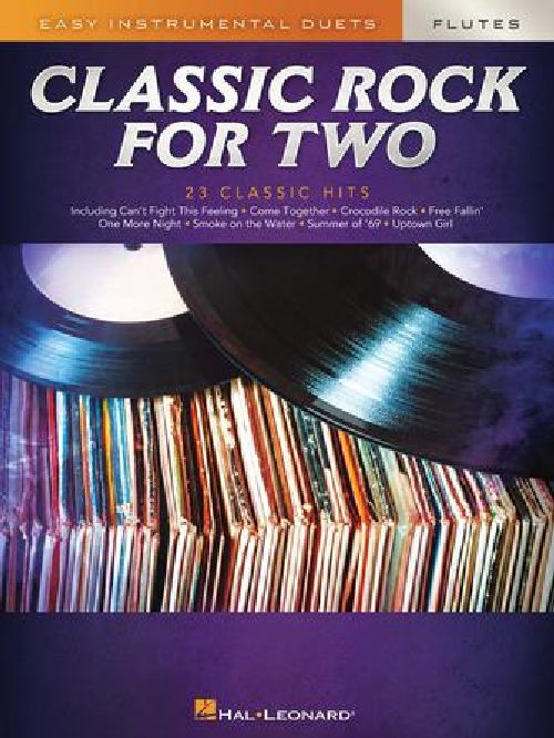 HAL LEONARD CLASSIC ROCK FOR TWO FLUTES - 2 FLUTES TRAVERSIERES