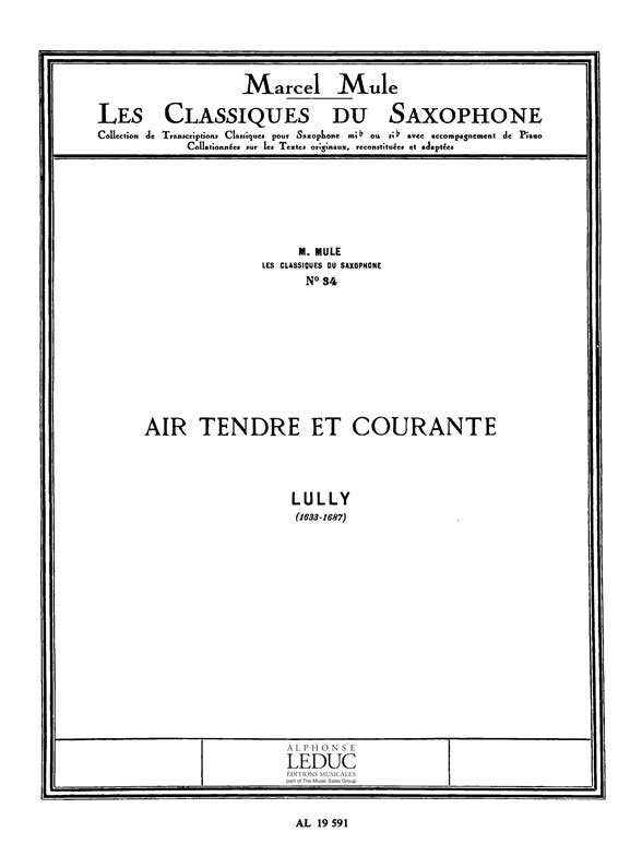 LEDUC ULLY J.B. - AIR TENDRE... - SAXOPHONE