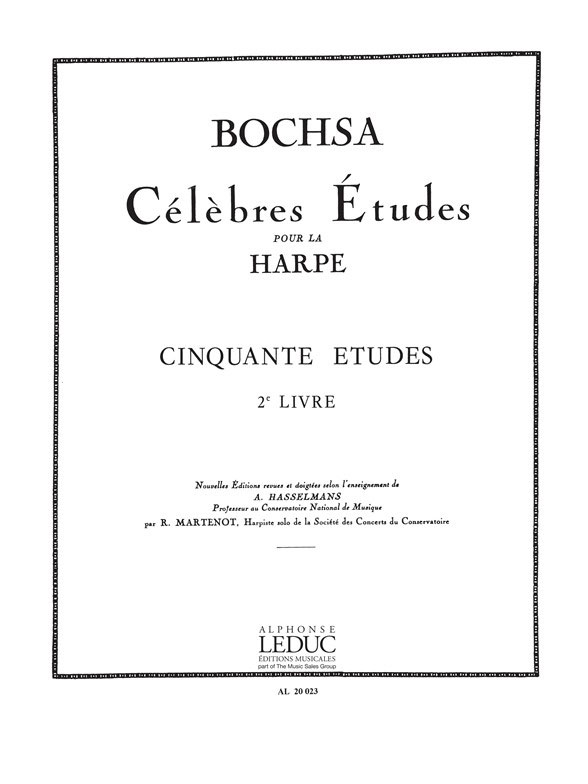 BILLAUDOT BOCHSA CH. - 50 ETUDES OP. 34 VOL. 2 - HARPE 