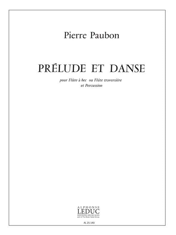 LEDUC PAUBON P. - PRELUDE ET DANSE - FLÛTE ET PERCUSSION 