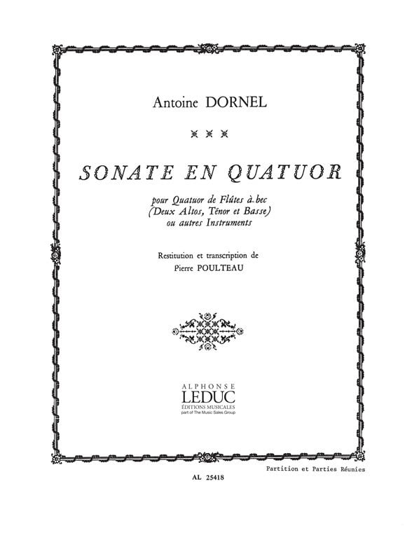 LEDUC DORNEL - SONATE EN QUATUOR